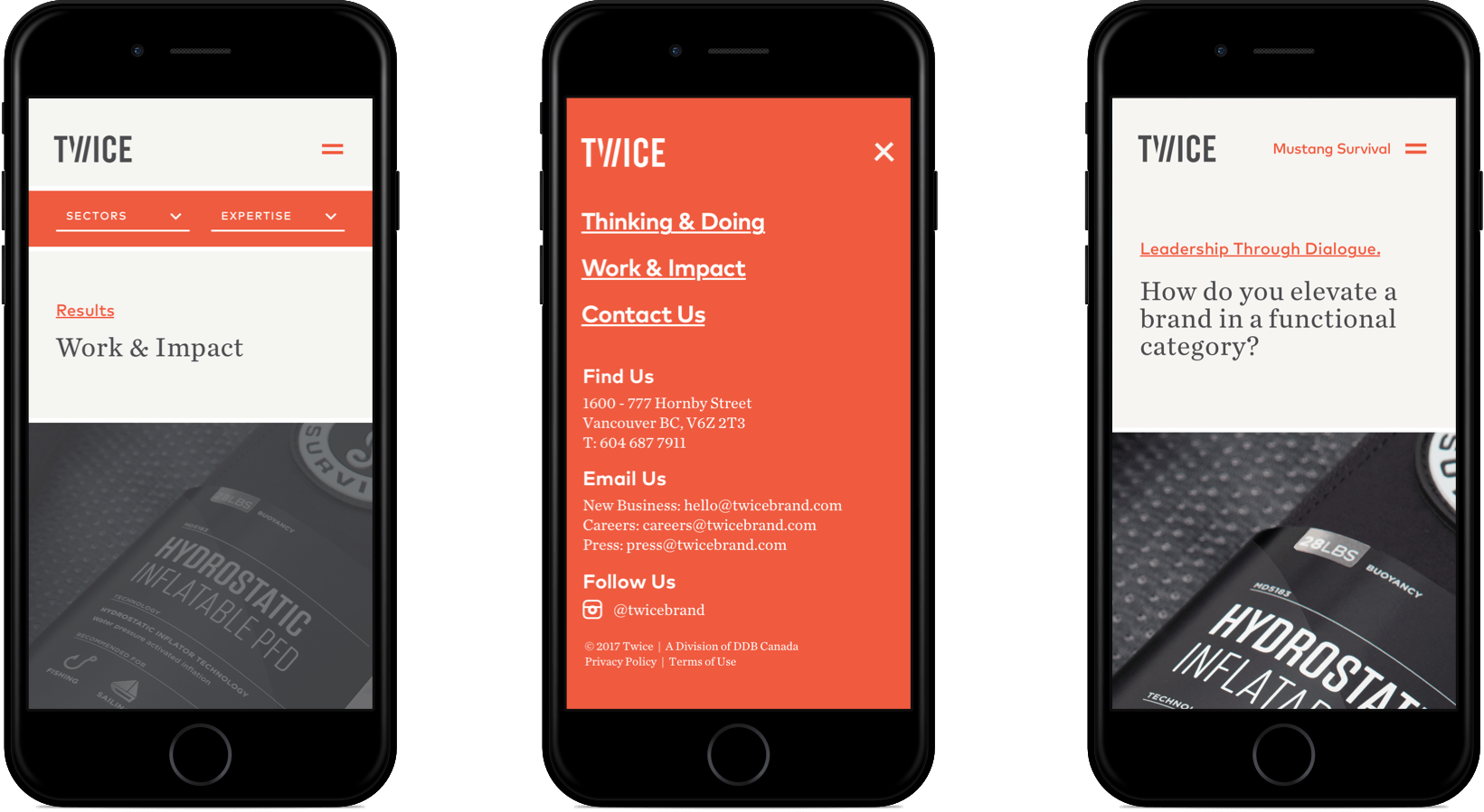 Twice Mobile Mockups